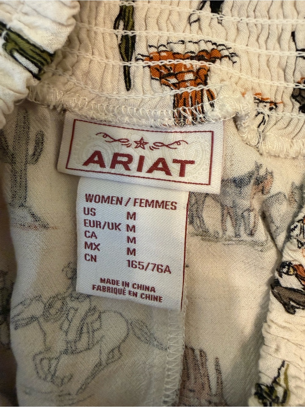 Ariat Cream Western Print Tiered Mini Skirt - Picture 4 of 5